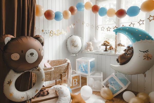 PartyDeco Ballon boxen BABY Wit (30 x 30 cm) PartyDeco Ballon boxen BABY Wit (30 x 30 cm)
