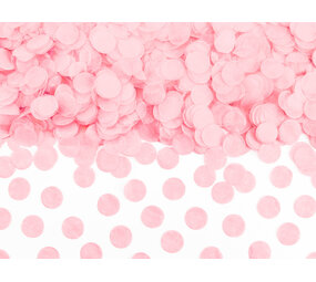 PartyDeco Confetti Cirkels Lichtroze (15 g)