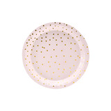 PartyDeco Bordjes Polka Dots Lichtroze (18 cm) PartyDeco Bordjes Polka Dots Lichtroze (18 cm)