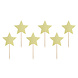 PartyDeco Taarttopper Sterren Goud (6 st 11,5 cm) PartyDeco Taarttopper Sterren Goud (6 st 11,5 cm)