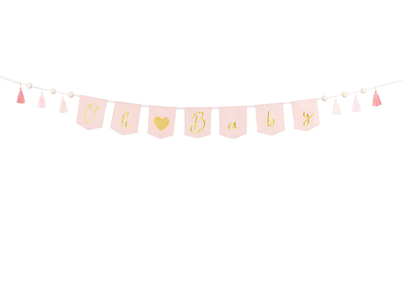 PartyDeco Slinger Oh Baby Babyshower Girl (2,5 m) PartyDeco Slinger Oh Baby Babyshower Girl (2,5 m)