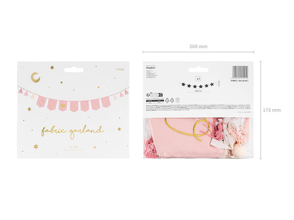 PartyDeco Slinger Oh Baby Babyshower Girl (2,5 m) PartyDeco Slinger Oh Baby Babyshower Girl (2,5 m)