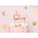 PartyDeco Taarttopper Oh Baby Rose Goud (1 st 25 cm) PartyDeco Taarttopper Oh Baby Rose Goud (1 st 25 cm)