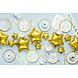 PartyDeco Folieballon Ster Goud (25 st 25 cm) PartyDeco Folieballon Ster Goud (25 st 25 cm)