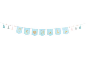 PartyDeco Slinger Oh Baby Boy (2,5 m) PartyDeco Slinger Oh Baby Boy (2,5 m)