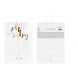 PartyDeco Taarttopper Oh Baby Goud (1 st 25 cm) PartyDeco Taarttopper Oh Baby Goud (1 st 25 cm)