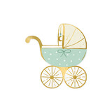 PartyDeco Servetten Blauw Babyshower Boy (20 st 14 x 15 cm)