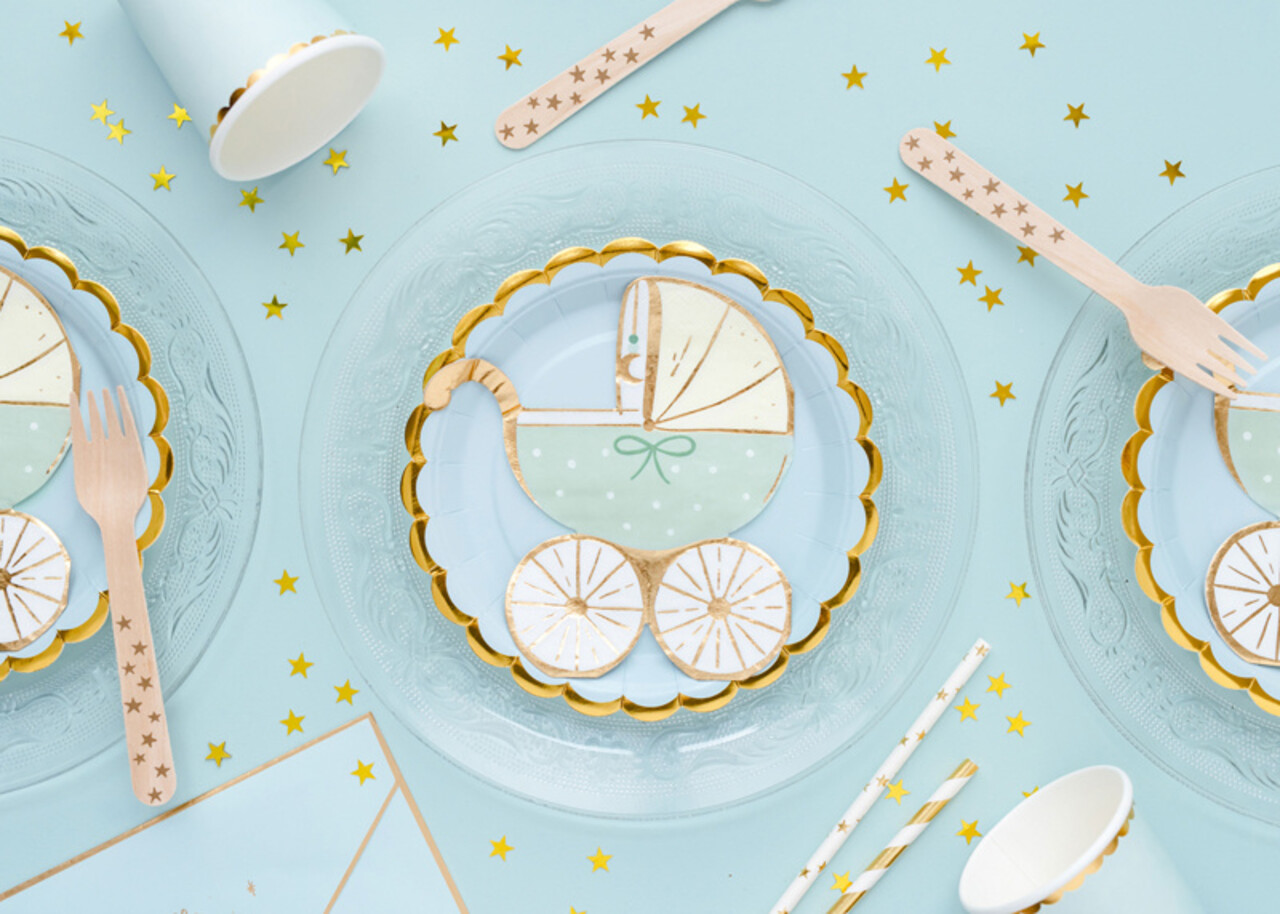 PartyDeco Servetten Blauw Babyshower Boy (20 st 14 x 15 cm) PartyDeco Servetten Blauw Babyshower Boy (20 st 14 x 15 cm)