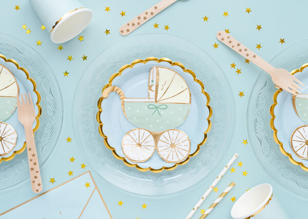 PartyDeco Servetten Blauw Babyshower Boy (20 st 14 x 15 cm) PartyDeco Servetten Blauw Babyshower Boy (20 st 14 x 15 cm)