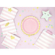 PartyDeco Bordjes Roze (6 st 18 cm) PartyDeco Bordjes Roze (6 st 18 cm)
