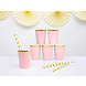 PartyDeco Bekertjes Roze (6 st 220 ml) PartyDeco Bekertjes Roze (6 st 220 ml)