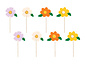 Taarttopper Bloemen (8 st mix 13 cm) Taarttopper Bloemen (8 st mix 13 cm)