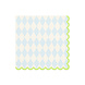 PartyDeco Servetten Blauw/wit geruit (20 st 33 x 33 cm) PartyDeco Servetten Blauw/wit geruit (20 st 33 x 33 cm)