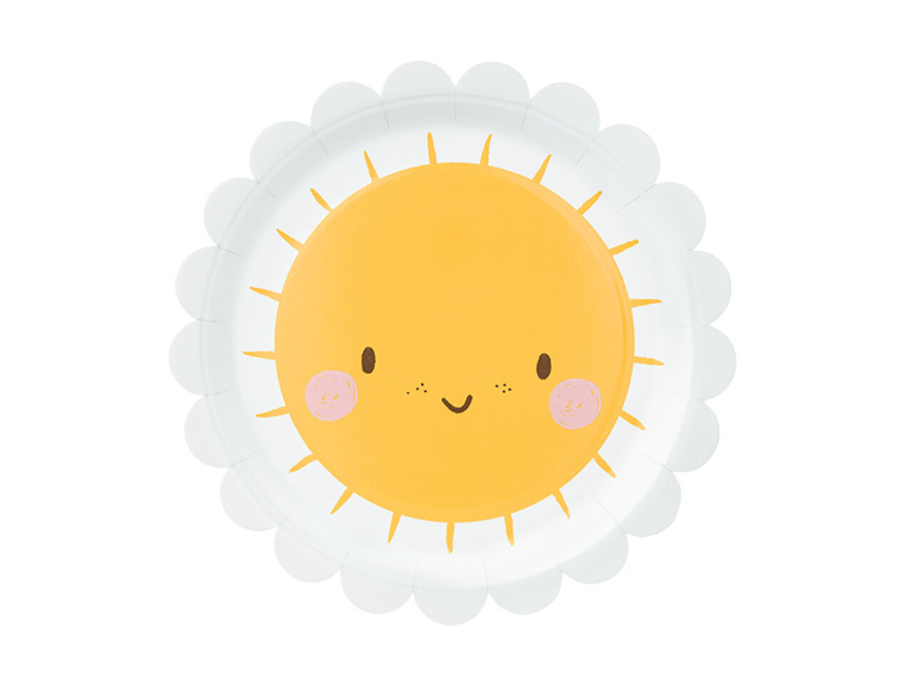 PartyDeco Bordjes Zon (6 st 18 cm) PartyDeco Bordjes Zon (6 st 18 cm)