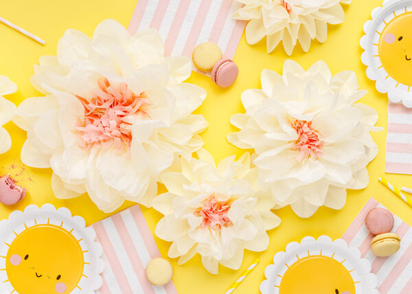 PartyDeco Bordjes Zon (6 st 18 cm) PartyDeco Bordjes Zon (6 st 18 cm)