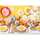 PartyDeco Bordjes Zon (6 st 18 cm) PartyDeco Bordjes Zon (6 st 18 cm)
