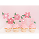 PartyDeco Taarttopper Flowers (8 st mix ± 14 cm) PartyDeco Taarttopper Flowers (8 st mix ± 14 cm)