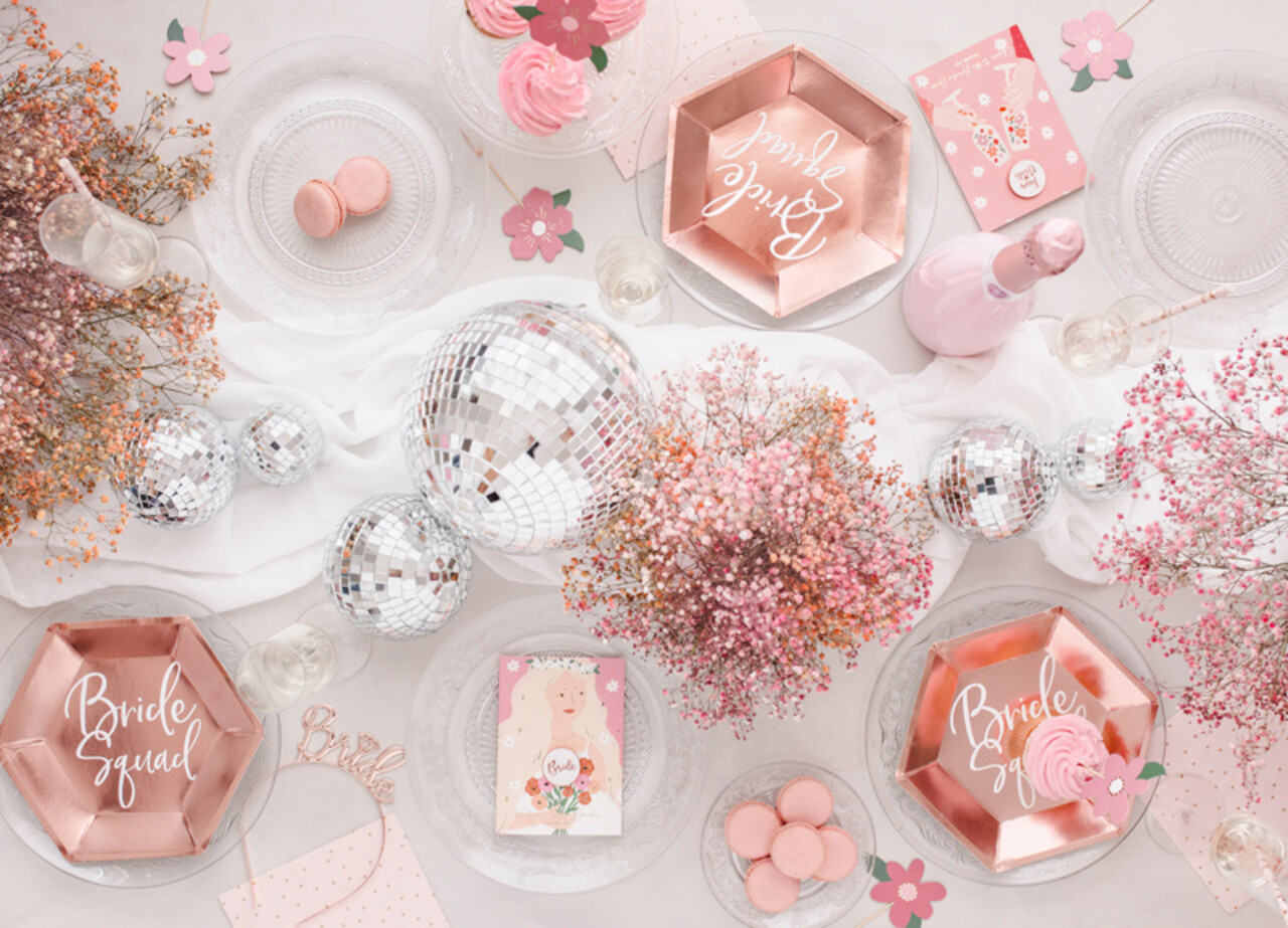 PartyDeco Taarttopper Flowers (8 st mix ± 14 cm) PartyDeco Taarttopper Flowers (8 st mix ± 14 cm)