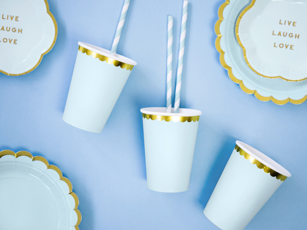 PartyDeco Bekertjes Blauw (6 st 220 ml) PartyDeco Bekertjes Blauw (6 st 220 ml)