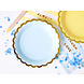 PartyDeco Bordjes Blauw (6 st 18 cm) PartyDeco Bordjes Blauw (6 st 18 cm)