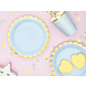 PartyDeco Bordjes Blauw (6 st 18 cm) PartyDeco Bordjes Blauw (6 st 18 cm)