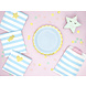 PartyDeco Bordjes Blauw (6 st 18 cm) PartyDeco Bordjes Blauw (6 st 18 cm)