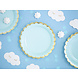 PartyDeco Bordjes Blauw (6 st 18 cm) PartyDeco Bordjes Blauw (6 st 18 cm)