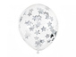Ballon Confetti Stars Zilver (6st 30 cm) Ballon Confetti Stars Zilver (6st 30 cm)