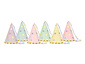 Feesthoedjes Unicorn Stars (6 st mix 14,5 cm)