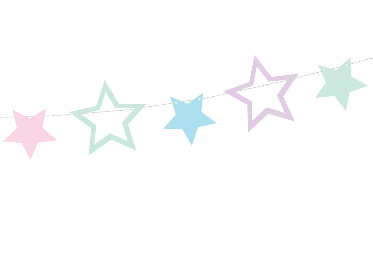 PartyDeco Slinger Unicorn Stars (1,4 m) PartyDeco Slinger Unicorn Stars (1,4 m)