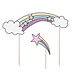 PartyDeco Taarttopper Unicorn (5 st mix 13 - 23,5 cm) PartyDeco Taarttopper Unicorn (5 st mix 13 - 23,5 cm)
