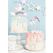 PartyDeco Taarttopper Unicorn (5 st mix 13 - 23,5 cm) PartyDeco Taarttopper Unicorn (5 st mix 13 - 23,5 cm)