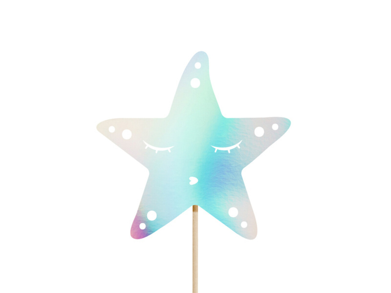 PartyDeco Taarttopper Zeemeermin (3 st mix 24,5 cm)