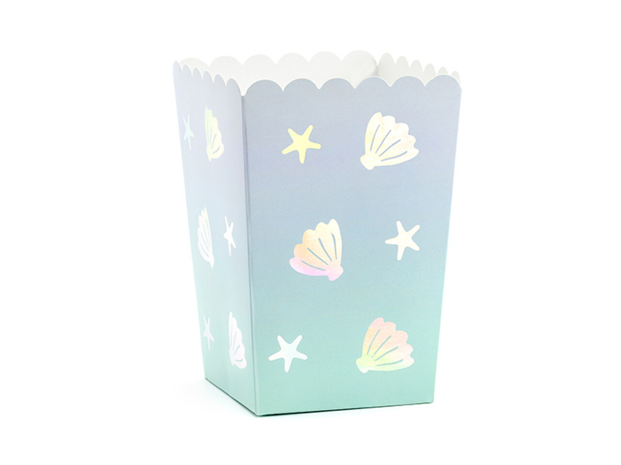 PartyDeco Popcornbakjes Zeemeermin (6 st 7 x 7 x 12 cm) PartyDeco Popcornbakjes Zeemeermin (6 st 7 x 7 x 12 cm)