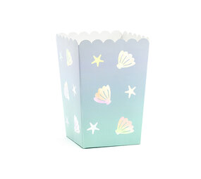PartyDeco Popcornbakjes Zeemeermin (6 st 7 x 7 x 12 cm) PartyDeco Popcornbakjes Zeemeermin (6 st 7 x 7 x 12 cm)