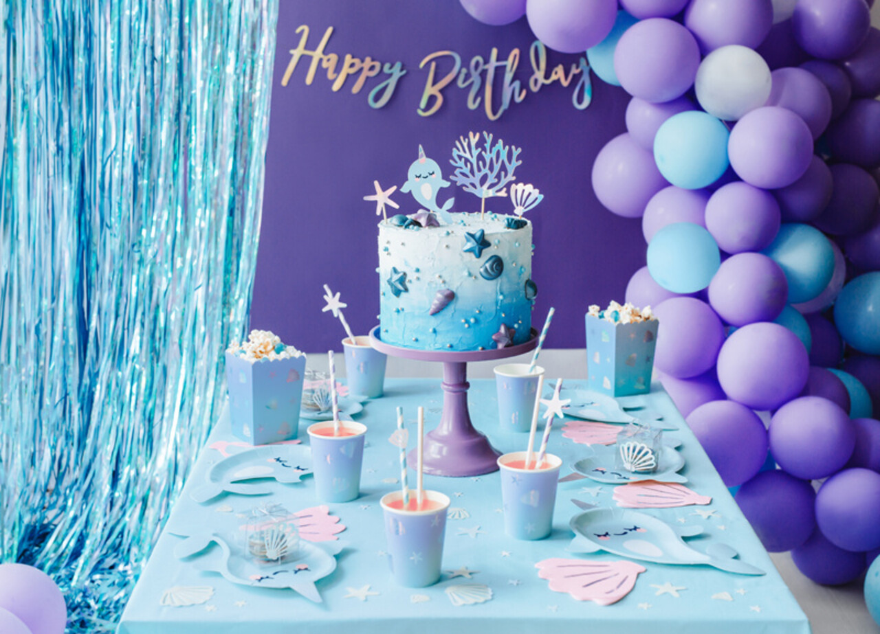 PartyDeco Popcornbakjes Zeemeermin (6 st 7 x 7 x 12 cm) PartyDeco Popcornbakjes Zeemeermin (6 st 7 x 7 x 12 cm)