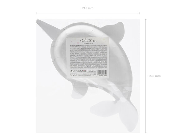 PartyDeco Bordjes Zeemeermin (6 st 18,5 x 29 cm) PartyDeco Bordjes Zeemeermin (6 st 18,5 x 29 cm)