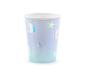PartyDeco Bekertjes Zeemeermin (6 st 220 ml) PartyDeco Bekertjes Zeemeermin (6 st 220 ml)