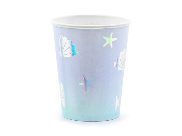 PartyDeco Bekertjes Zeemeermin (6 st 220 ml) PartyDeco Bekertjes Zeemeermin (6 st 220 ml)