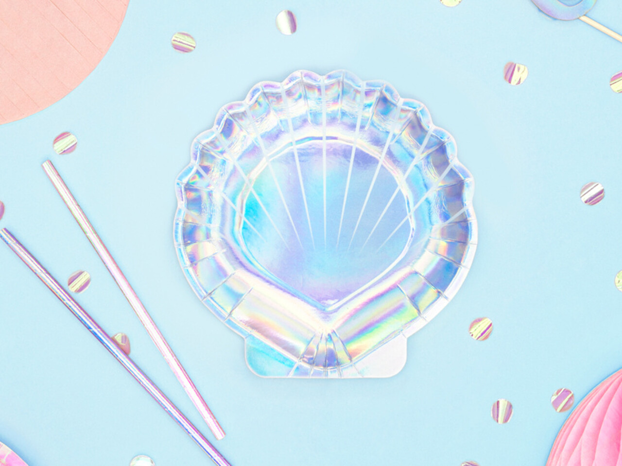 PartyDeco Bordjes Zeemeermin (6 st 18,5 cm) PartyDeco Bordjes Zeemeermin (6 st 18,5 cm)