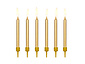 Taartkaarsjes goud (6 st 6 cm) Taartkaarsjes goud (6 st 6 cm)