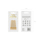 PartyDeco Taartkaarsjes goud (6 st 6 cm) PartyDeco Taartkaarsjes goud (6 st 6 cm)