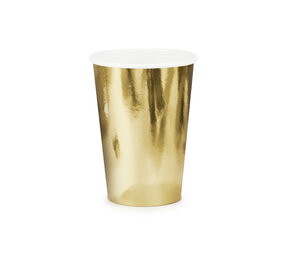 PartyDeco Bekertjes Goud (6 st 220 ml) PartyDeco Bekertjes Goud (6 st 220 ml)