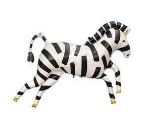 PartyDeco Folieballon Zebra Jungle (115 x 85 cm)