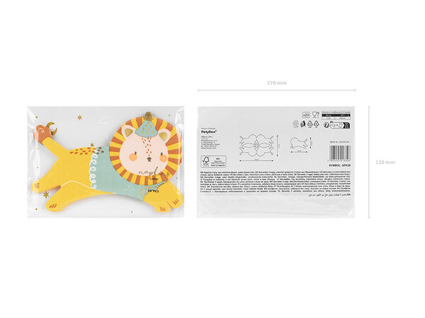 PartyDeco Servetten Jungle (20 st 16 x 10 cm) PartyDeco Servetten Jungle (20 st 16 x 10 cm)