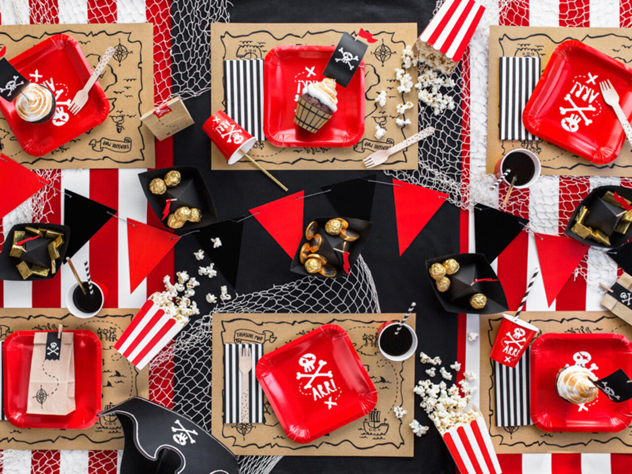 PartyDeco Servetten Zwart/wit (20 st 33 x 33 cm) PartyDeco Servetten Zwart/wit (20 st 33 x 33 cm)