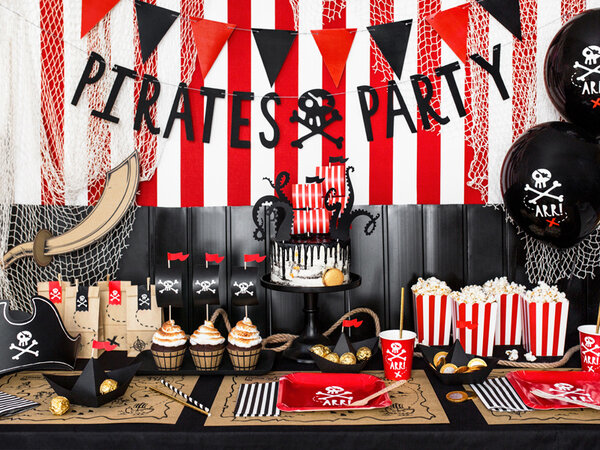 PartyDeco Servetten Zwart/wit (20 st 33 x 33 cm) PartyDeco Servetten Zwart/wit (20 st 33 x 33 cm)