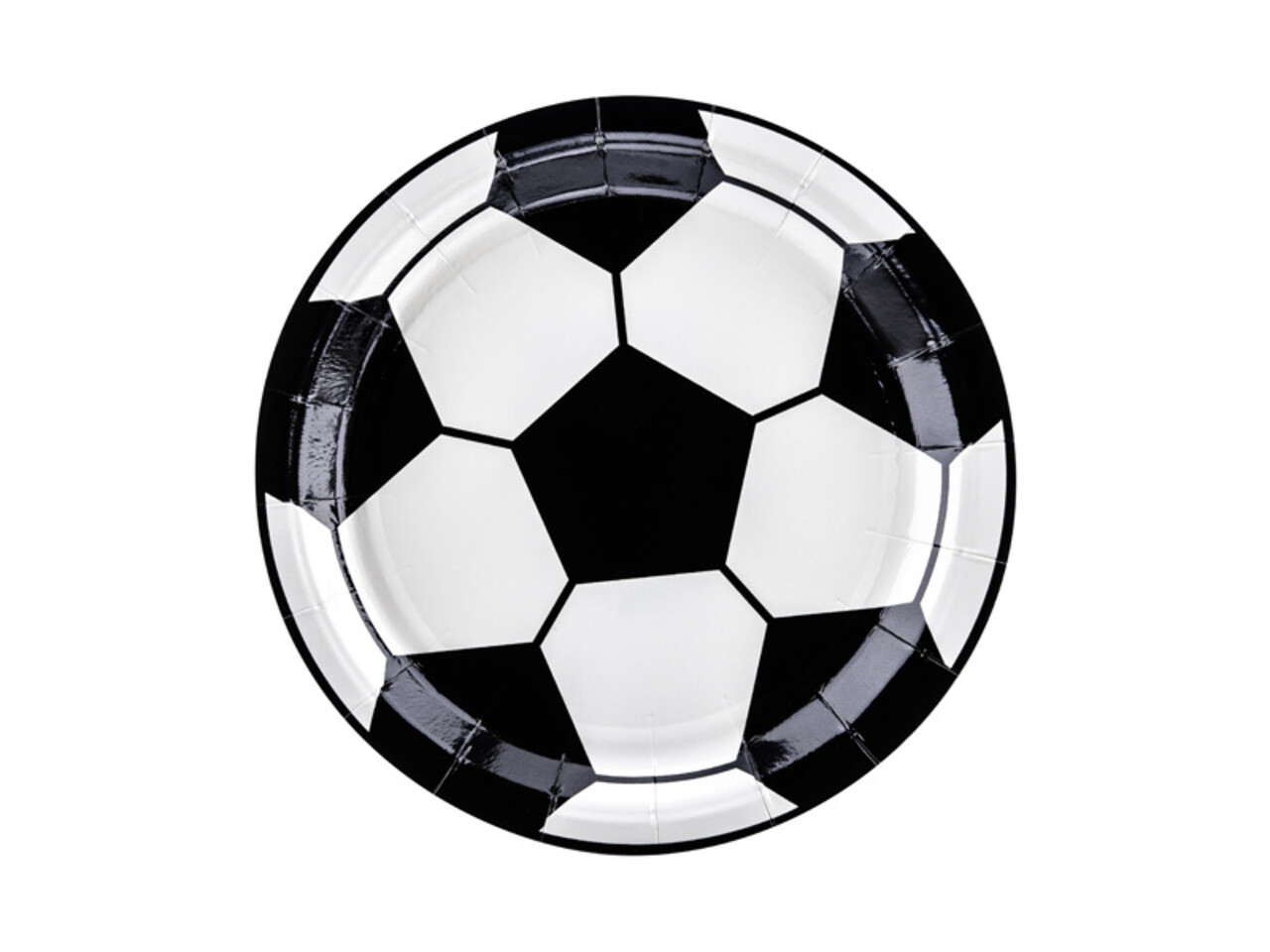 PartyDeco Bordjes Voetbal (6 st 18 cm) PartyDeco Bordjes Voetbal (6 st 18 cm)