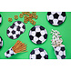 PartyDeco Bordjes Voetbal (6 st 18 cm) PartyDeco Bordjes Voetbal (6 st 18 cm)