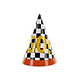 PartyDeco Feesthoedjes Geblokte Vlag (6 st 16 cm) PartyDeco Feesthoedjes Geblokte Vlag (6 st 16 cm)